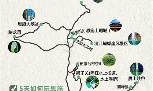 湖北恩施旅游攻略路线图,湖北恩施旅游攻略路线