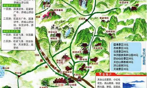 天台山风景区游玩路线,天台山旅游攻略路线